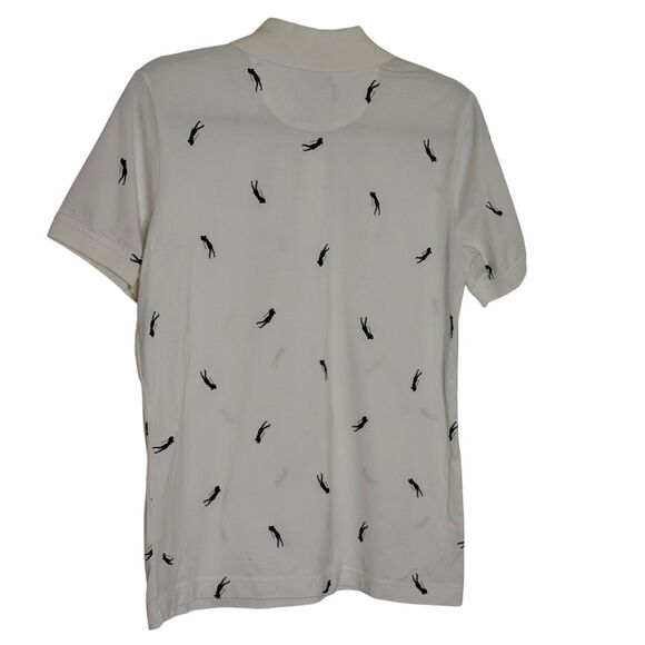 Izod X Tra Dry Golf Polo Shirt Top Blouse Graphic Ladies Women White M bv - Picture 3 of 6